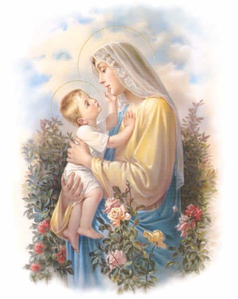 Marie,mère divine et l'Enfant Jésus/Prières/Amour divin. 